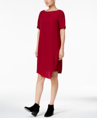 silk asymmetrical dress