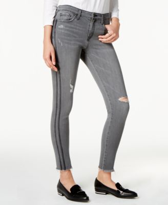 flying monkey frayed ankle jeans