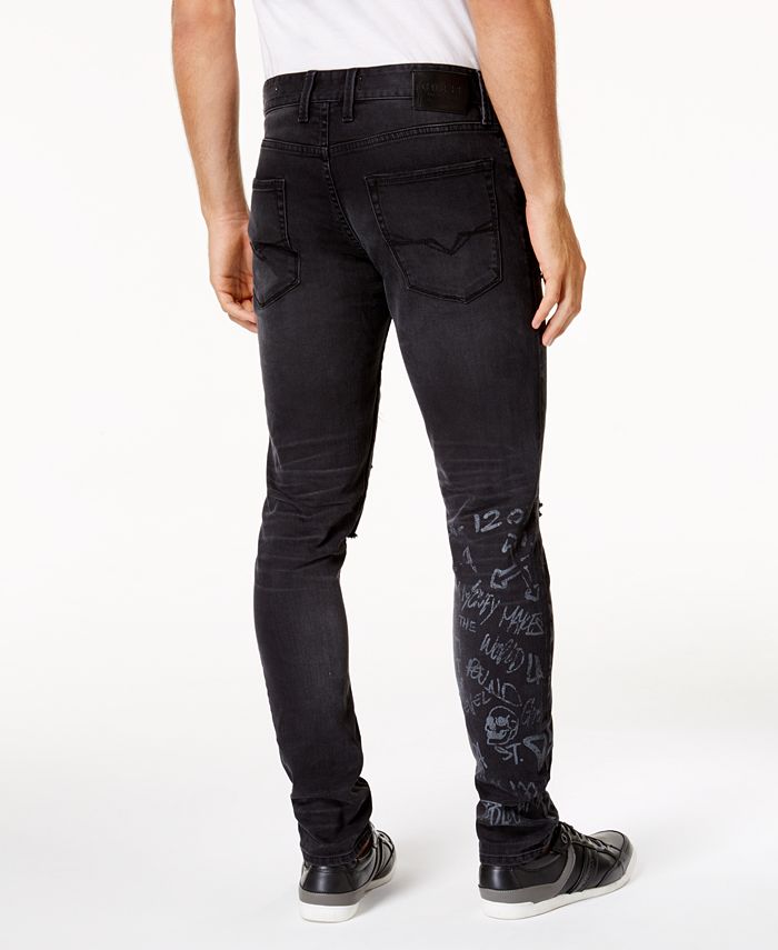 men's black guess jeans