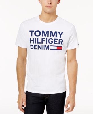 mens white tommy hilfiger t shirt