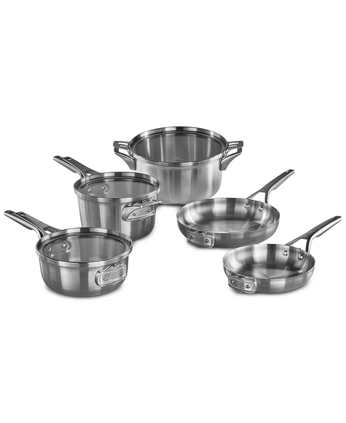 Calphalon Premier SpaceSaving 8Pc. Stainless Steel Cookware Set
