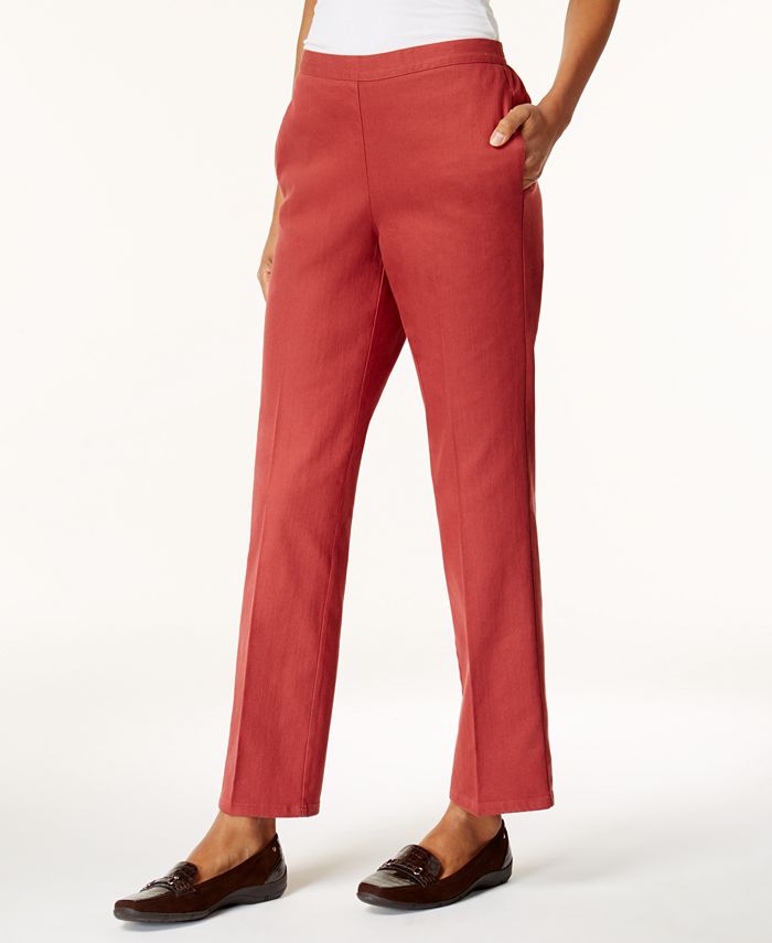 Alfred Dunner Petite PullOn StraightLeg Pants & Reviews Pants