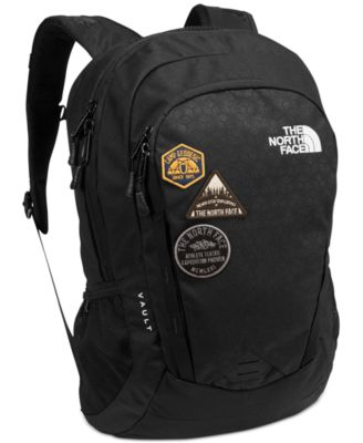 north face backpack with patches