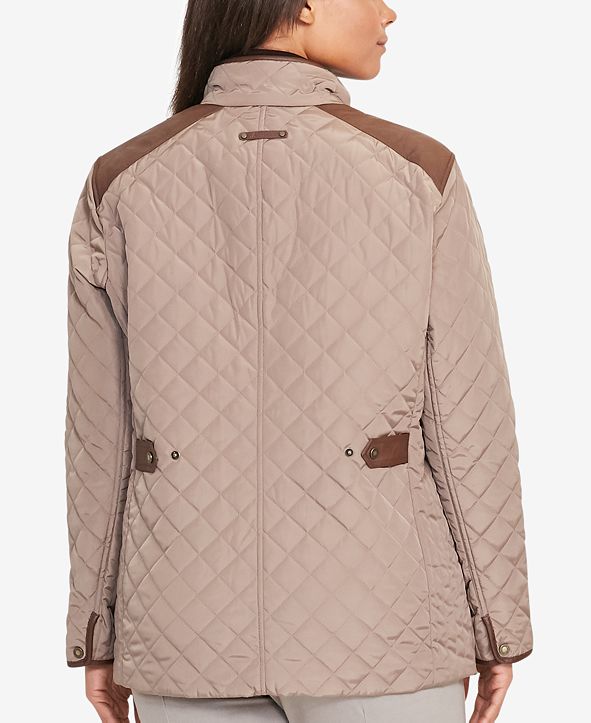 ralph lauren plus size quilted jacket