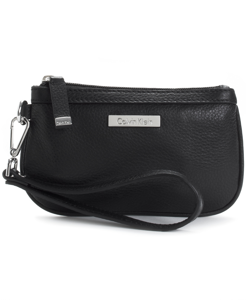 Calvin Klein Handbag, Solid Wristlet   Handbags & Accessories