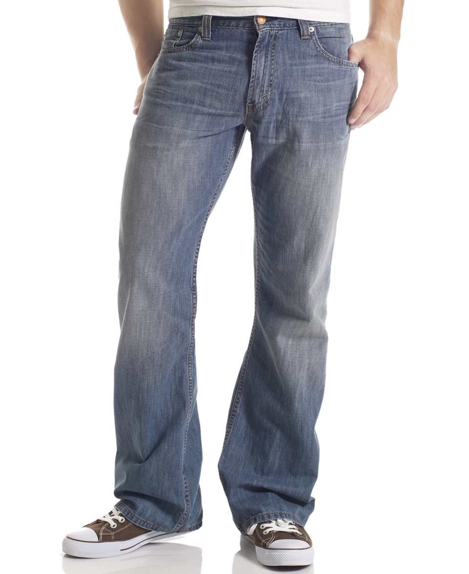 Levis Jeans, 527 Boot Cut, Medium Chipped