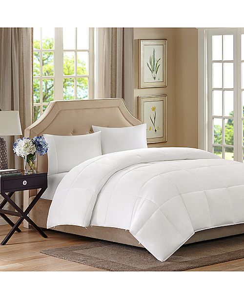 Sleep Philosophy Benton Double Layer Microfiber White King California King Down Alternative Comforter Reviews Comforters Bed Bath Macy S