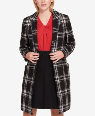 tommy hilfiger plaid coat