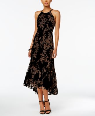 vince camuto burnout velvet dress