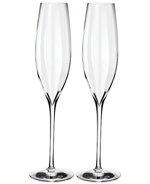 Waterford Waterford Optic Classic Champagne Flute Pair Reviews Glassware Drinkware Dining Macy S