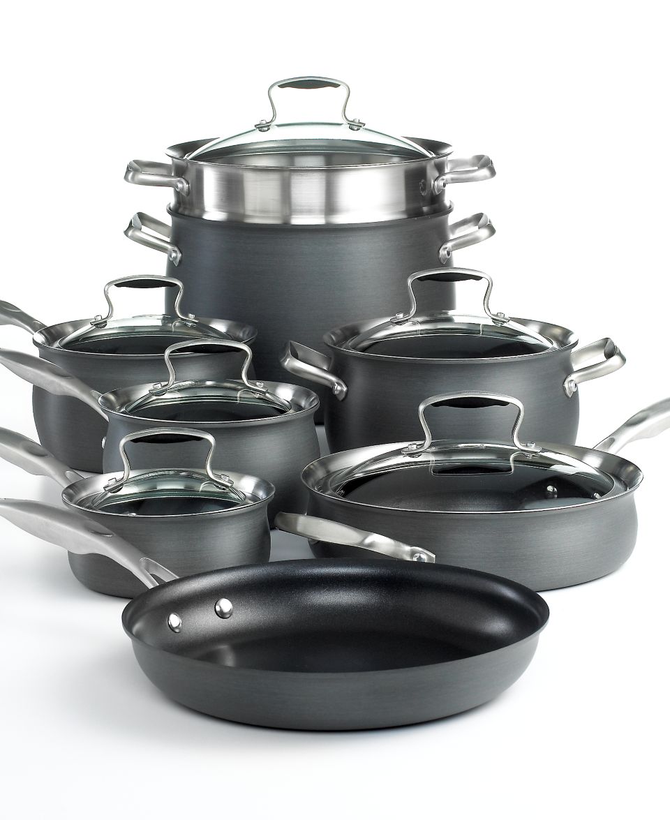 CLOSEOUT Tools of the Trade Belgique Hard Anodized 14 Piece Cookware