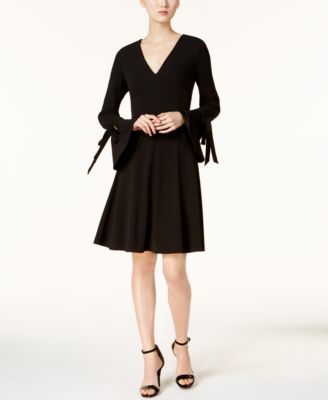 calvin klein dress with bell sleeves