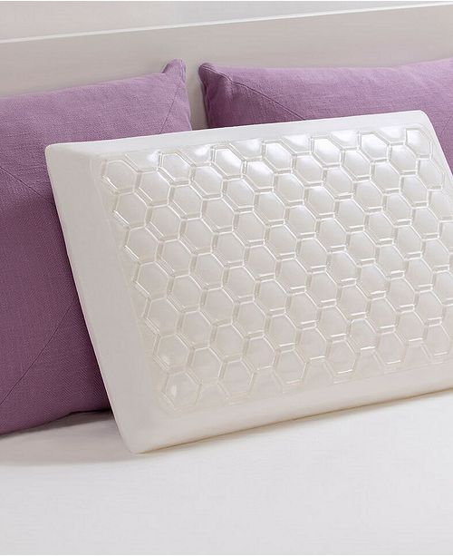 Comfort Revolution Hydraluxe Gel Cooling Dual Sided Memory Foam Pillow Collection Reviews Pillows Bed Bath Macy S