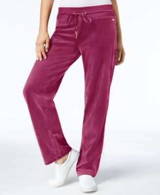 calvin klein velvet joggers