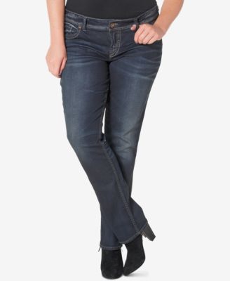plus size slim bootcut jeans