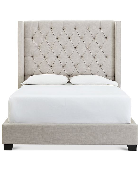Furniture Monroe II Upholstered Queen Bed, Created for Macy's & Reviews