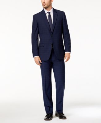tommy hilfiger plaid suit