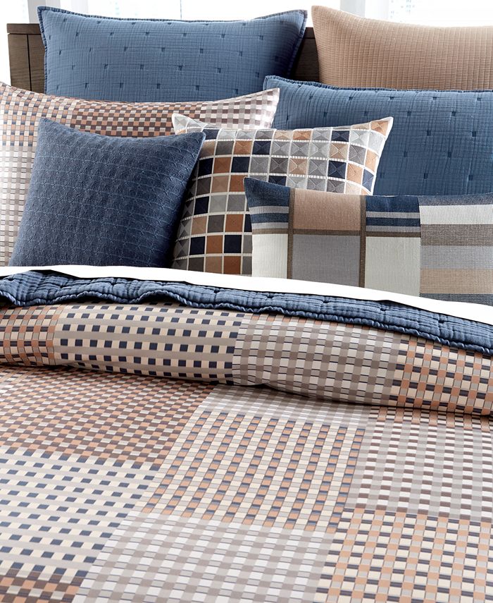 Hotel Collection CLOSEOUT! Patchwork King Duvet Cover, Created for Macy