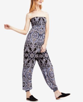 free people strapless jumpsuit