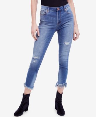 great heights frayed skinny jeans