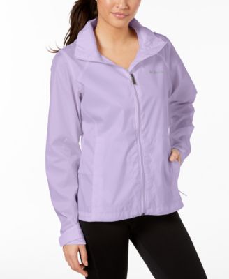 purple columbia rain jacket