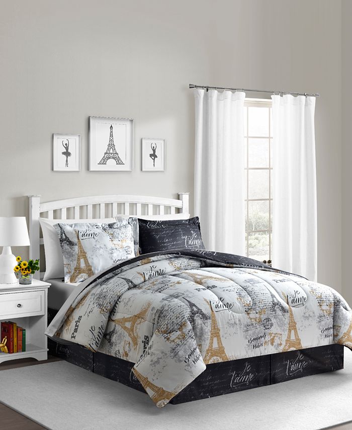 Fairfield Square Collection Paris Gold 8 Pc Reversible Comforter Sets Reviews Bed In A Bag Bed Bath Macy S This bed in a bag set comes with a comforter, coordinating shams, flat and fitted sheet set and pillowcases, giving you everything you need. paris gold 8 pc reversible comforter sets