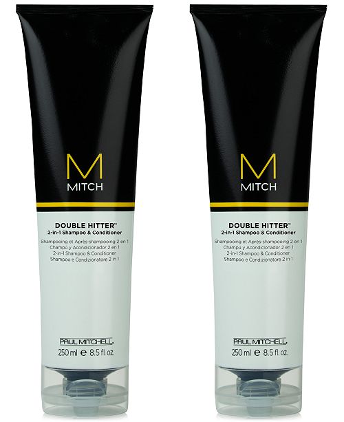 Paul Mitchell Mitch Double Hitter 2 In 1 Shampoo Conditioner Duo Two Items 8 5 Oz From Purebeauty Salon Spa Reviews Hair Care Bed Bath Macy S