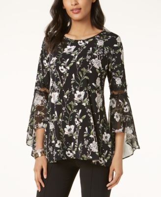 macys bell sleeve tops