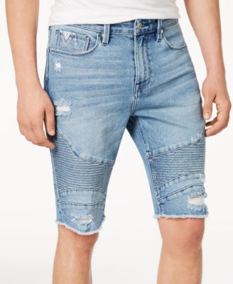 destroyed jean shorts mens