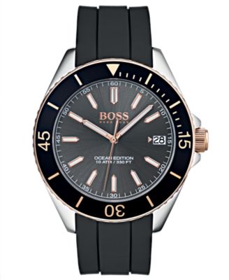 hugo boss rubber strap watches