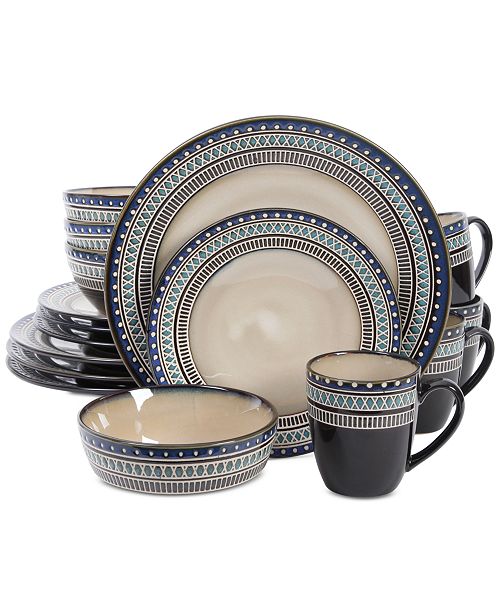 Gibson Magello 16 Pc Dinnerware Set Reviews Dinnerware Dining Macy S