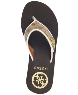 macys guess flip flops