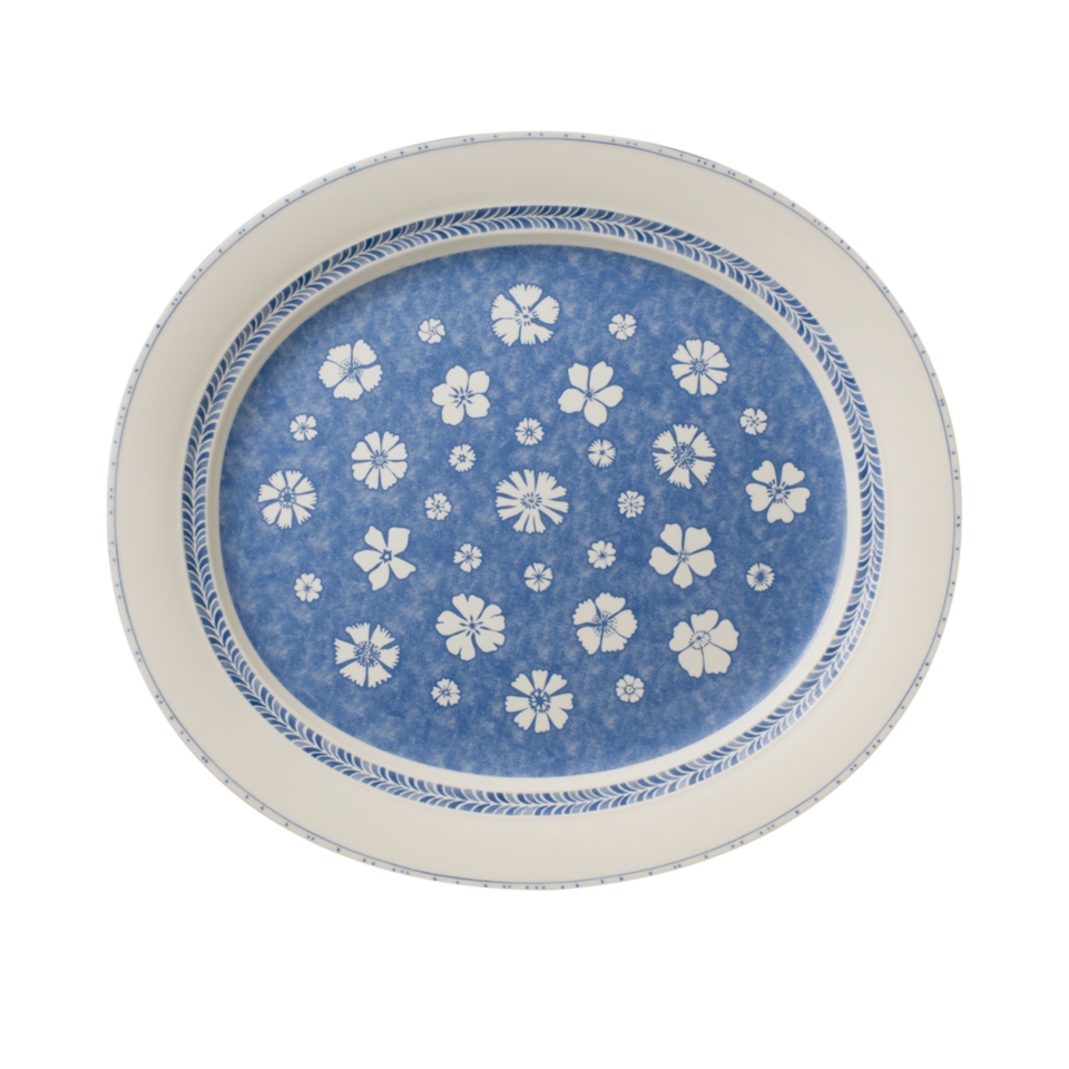 Villeroy & Boch Dinnerware, Farmhouse Touch Blueflowers Oval Platter