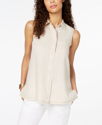 macys charter club linen tops