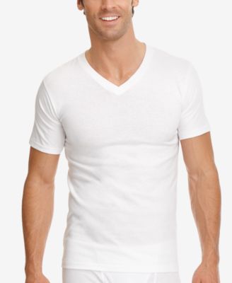 jockey v neck white t shirt