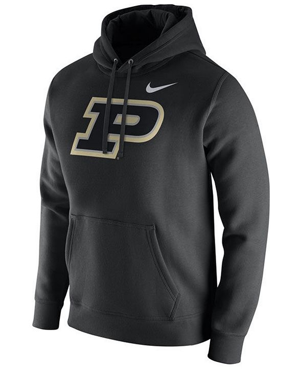 Nike Men's Purdue Boilermakers Cotton Club Fleece Hooded Sweatshirt