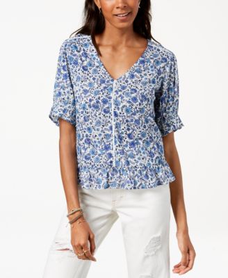 lucky brand floral top