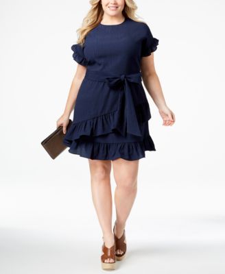 ruffle wrap dress plus size