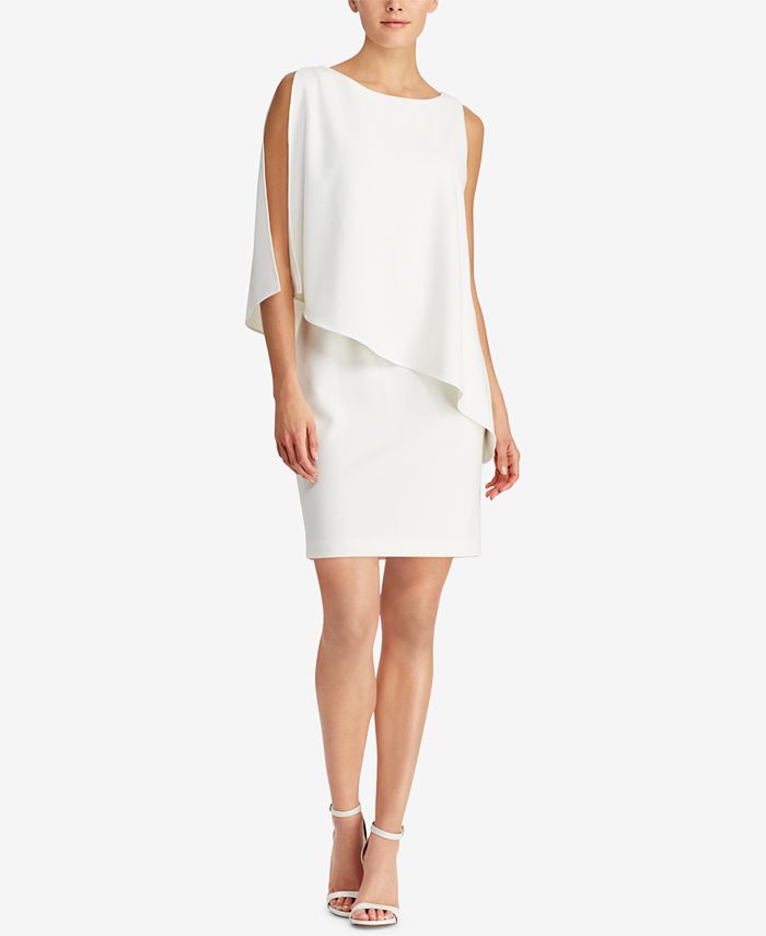 Lauren Ralph Lauren Asymmetrical Crepe Dress & Reviews - Dresses ...