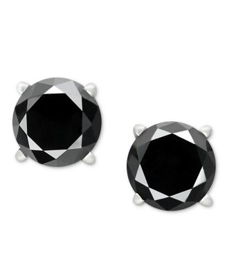 Macy's Black Diamond Stud Earrings (1 