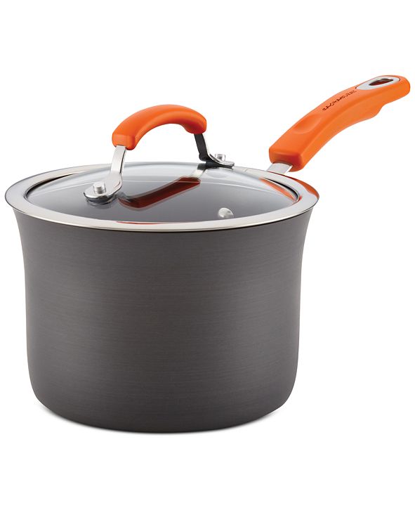 Rachael Ray 3Qt. HardAnodized Aluminum 3Qt. NonStick Saucepan & Lid