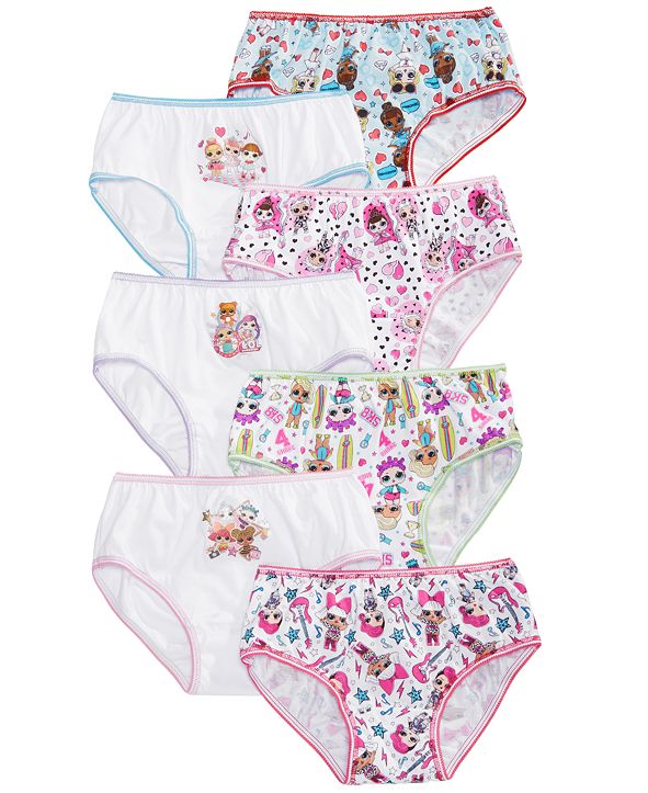 LOL Surprise! L.O.L. Surprise! Little & Big Girls 7Pk. Cotton Panties