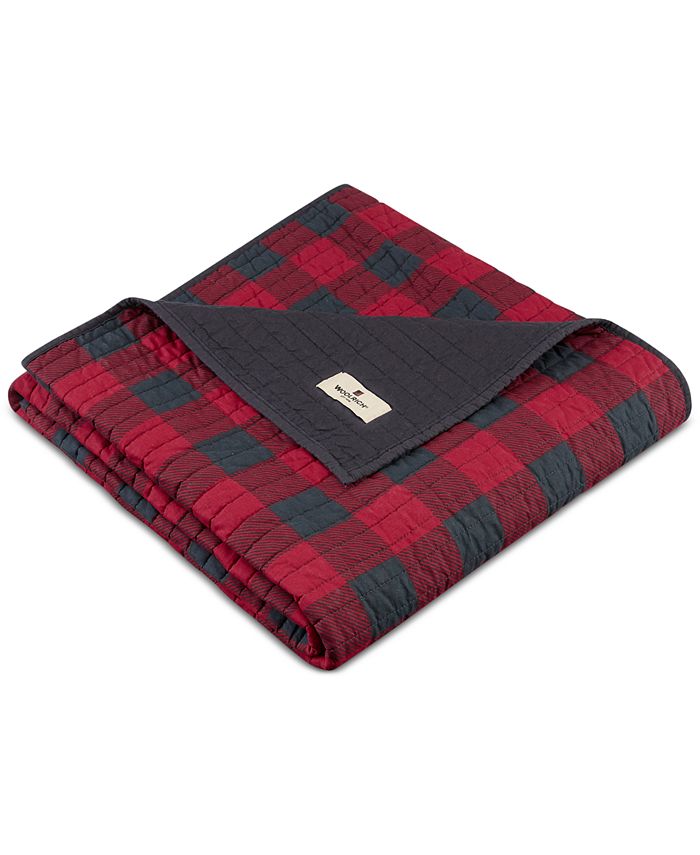 Woolrich Reversible Plaid 50" x 70" Quilted Throw & Reviews Blankets