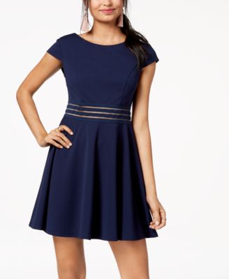 navy blue dresses macy's
