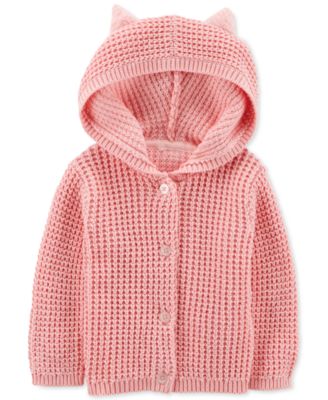 baby girl hooded sweater