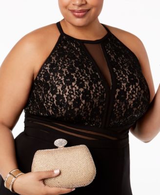 macy's evening wear plus size