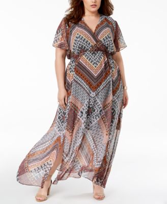 macy's inc plus size maxi dresses