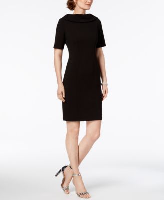 adrianna papell v back sheath dress