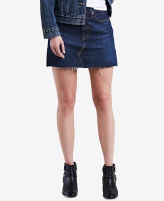 macys levis denim skirt