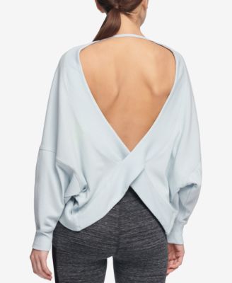 backless sweatshirt